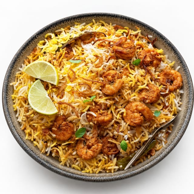 Shrimp Biryani.