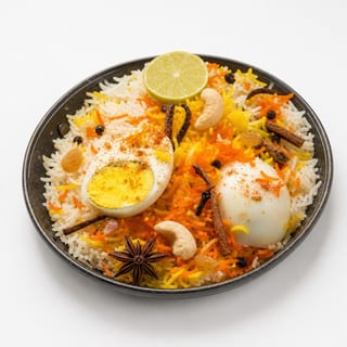 Egg Biryani (Half Tray)