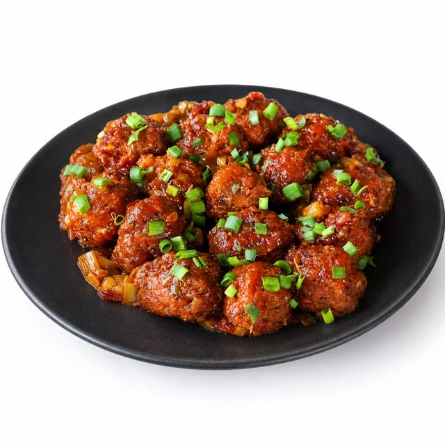 Veg Manchurian.