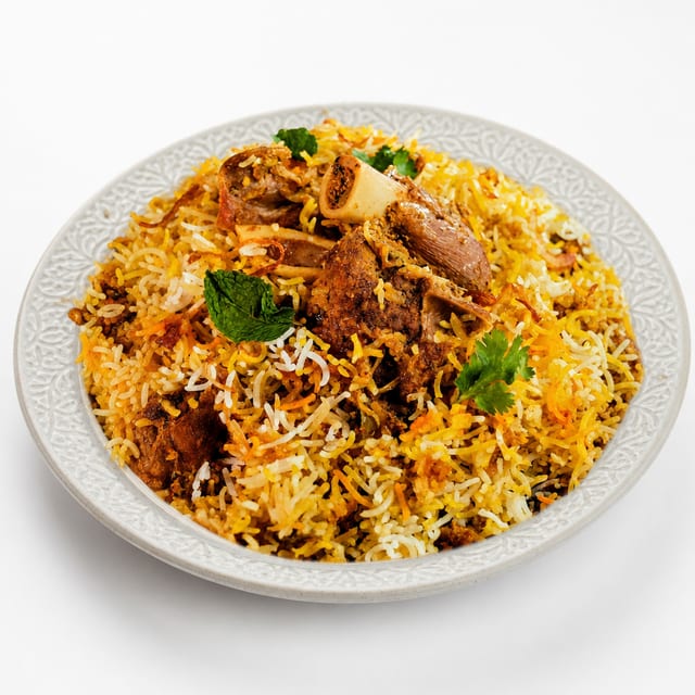 Goat Biryani.