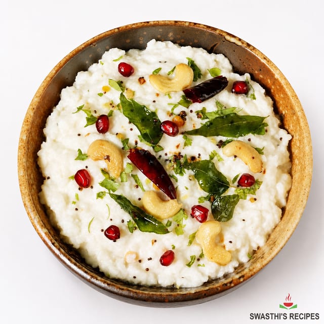 Curd Rice w/ Pickle.